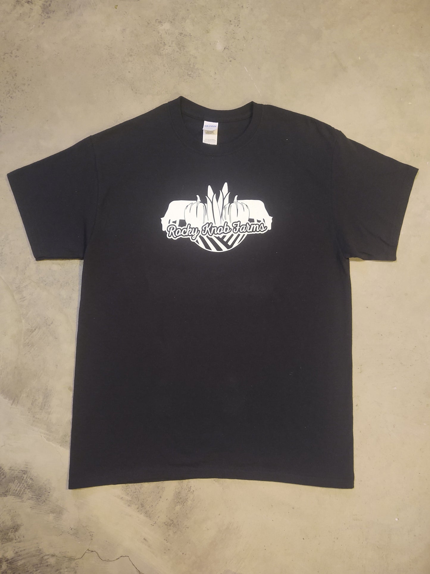 Black with White Logo | Rocky Knob Farms T-Shirt